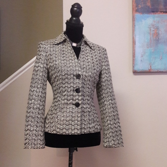 Talbots/ Three Button Front/ Tweed Blazer - Picture 1 of 8